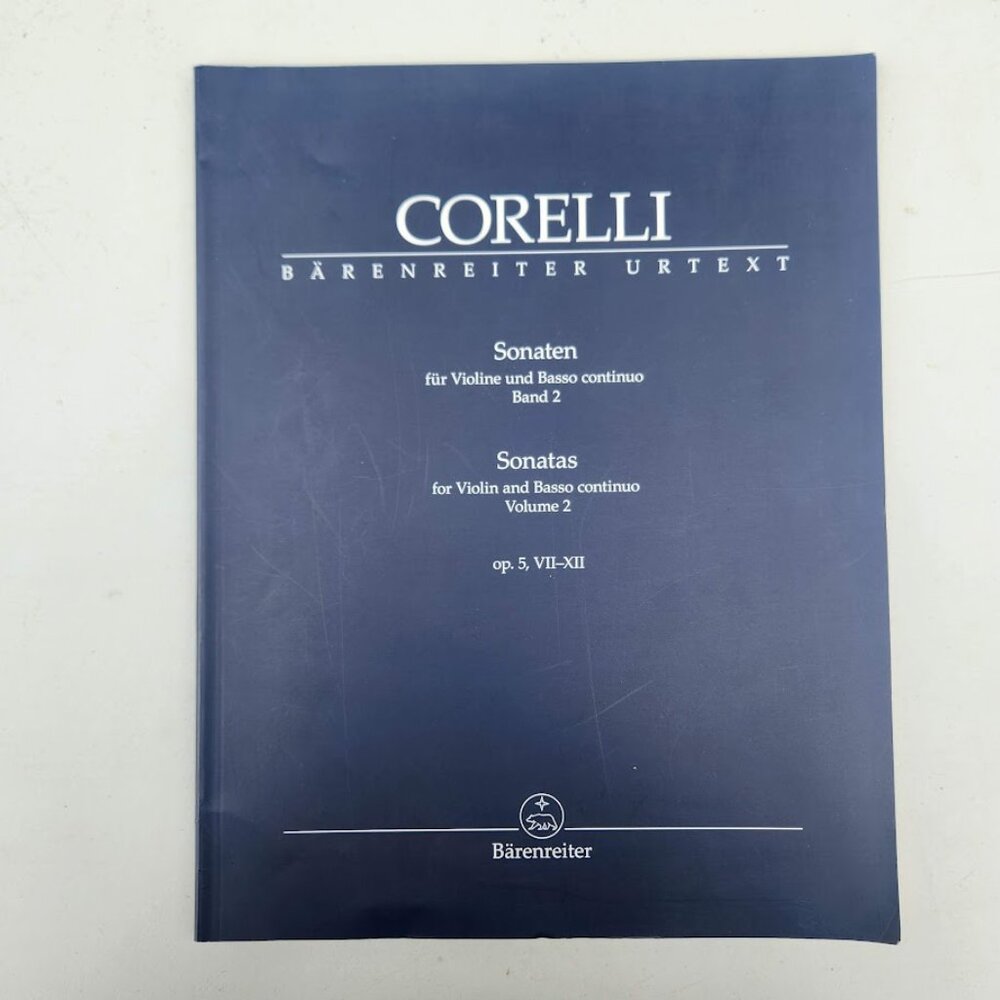 Twelve Sonatas for Violin and Basso Continuo Volume 2 urtext Arcangelo Corelli B